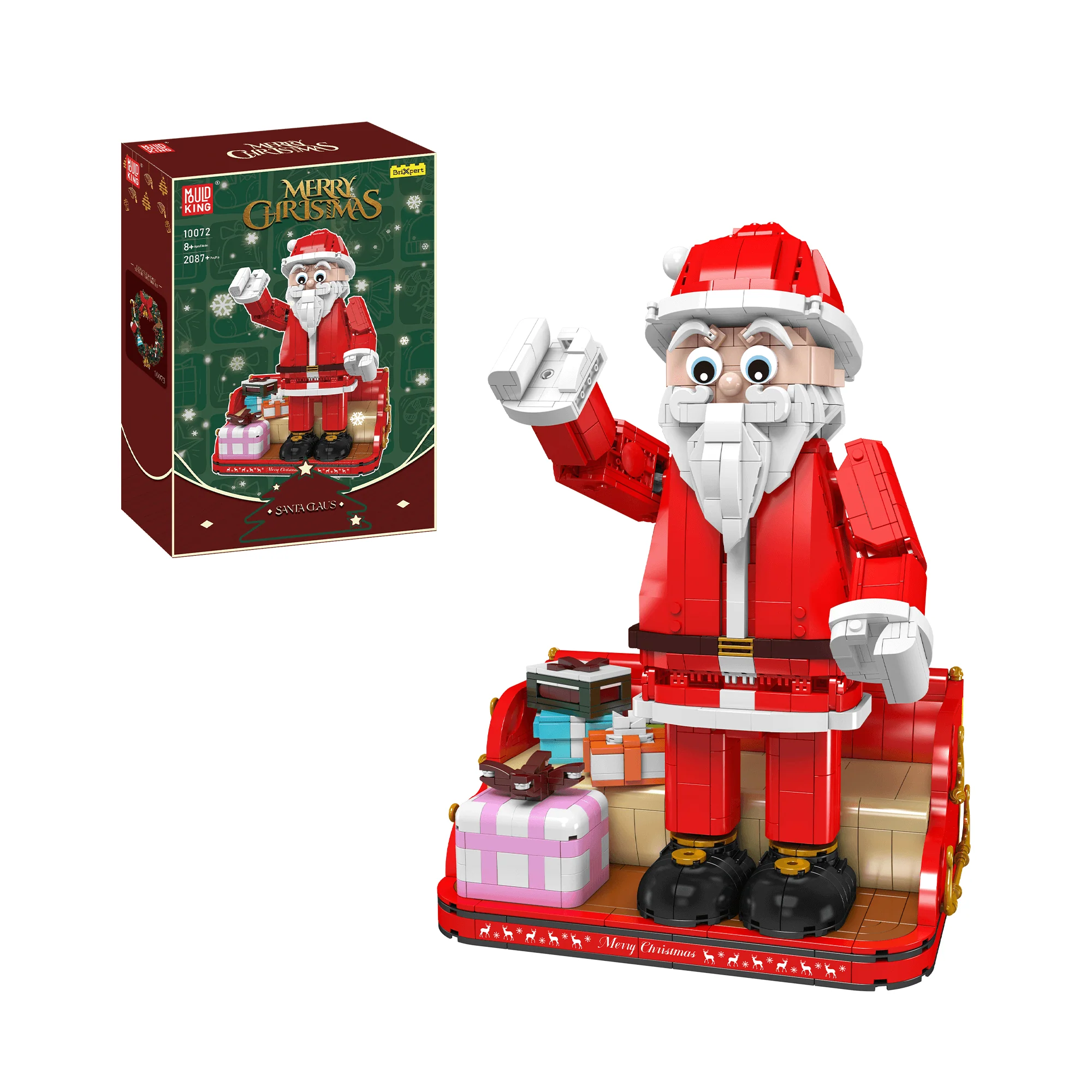 MOULD KING 10072 with 2087 Pieces Santa Claus Christmas Seasonal Building Blocks